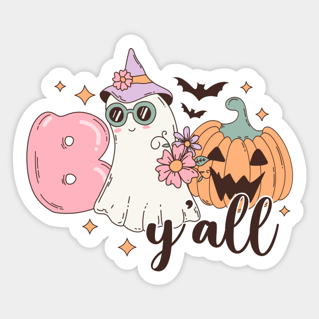 Boo y all Sticker by Setrokompo